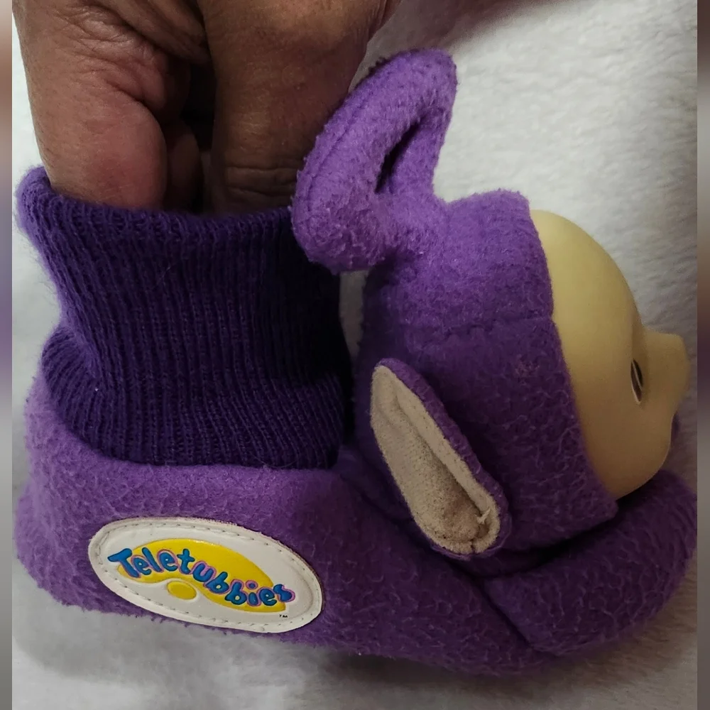 Vintage Purple Teletubbies House Shoes Slippers Toddler Medium 7-8